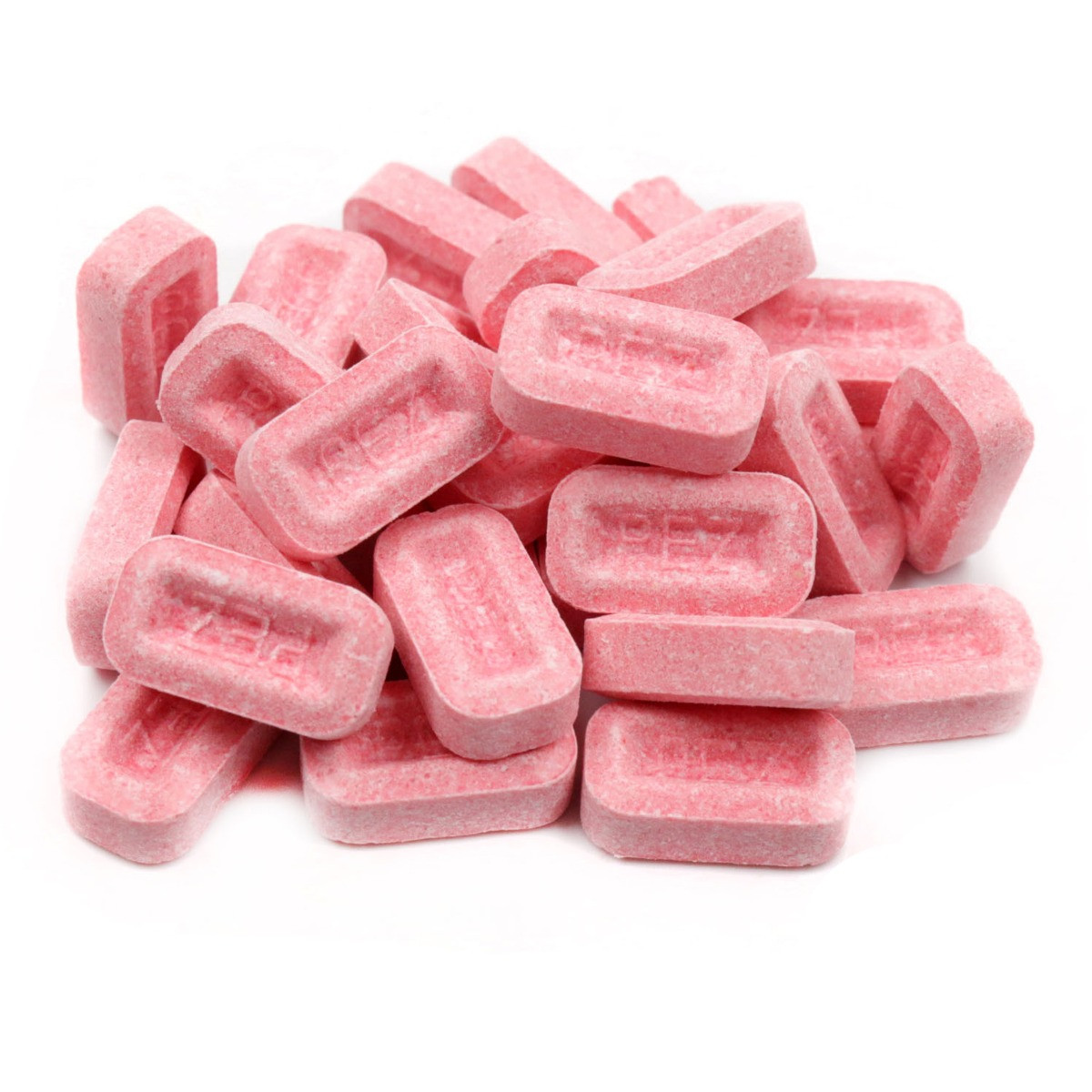 Bulk pink Pez Candy Sour Watermelon, pressed candy refills for dispensers. Sweet, sour, refreshing.