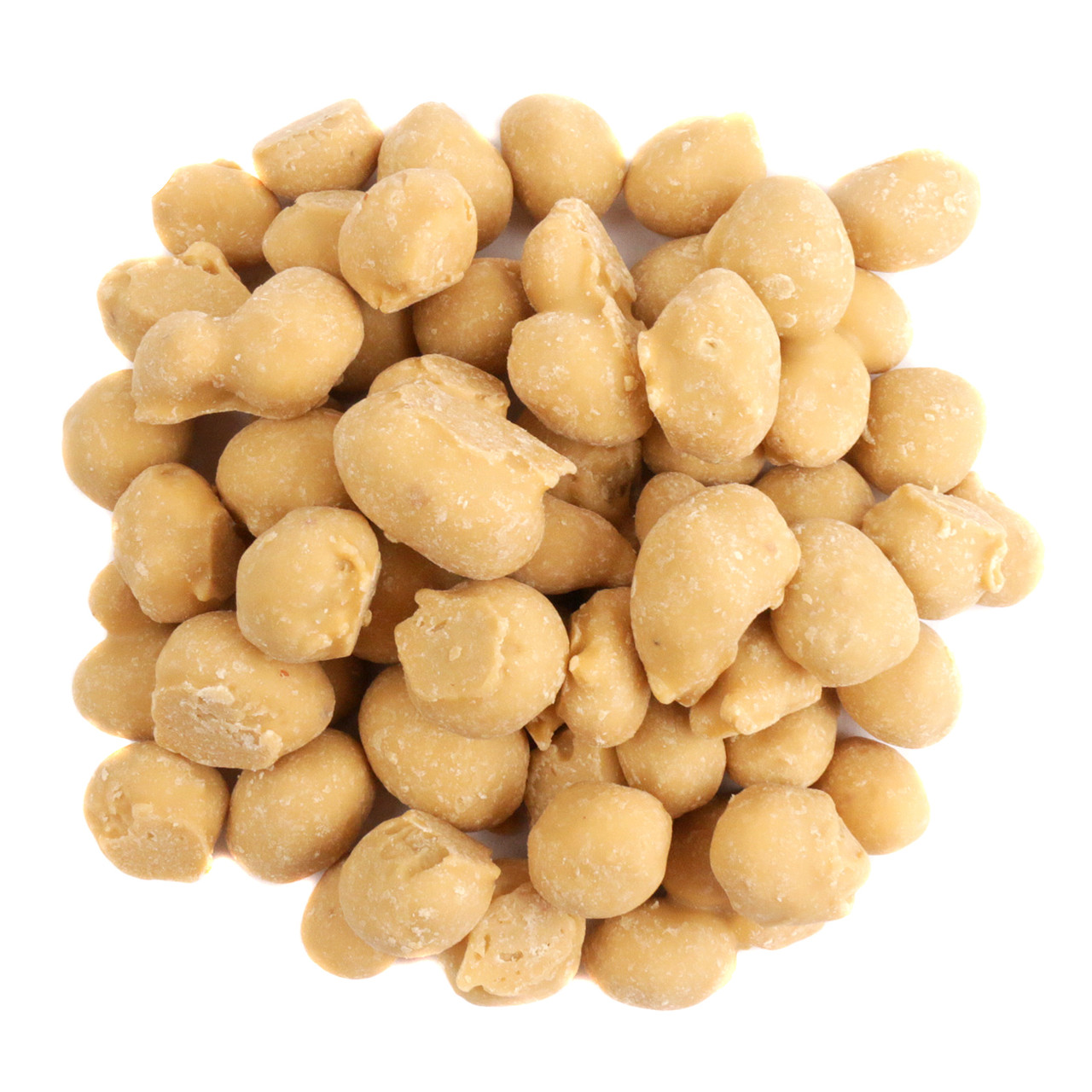 Maple double dipped peanuts, bulk unwrapped, sweet light brown maple coating, approximately 175 per pound, USA made fall treat.