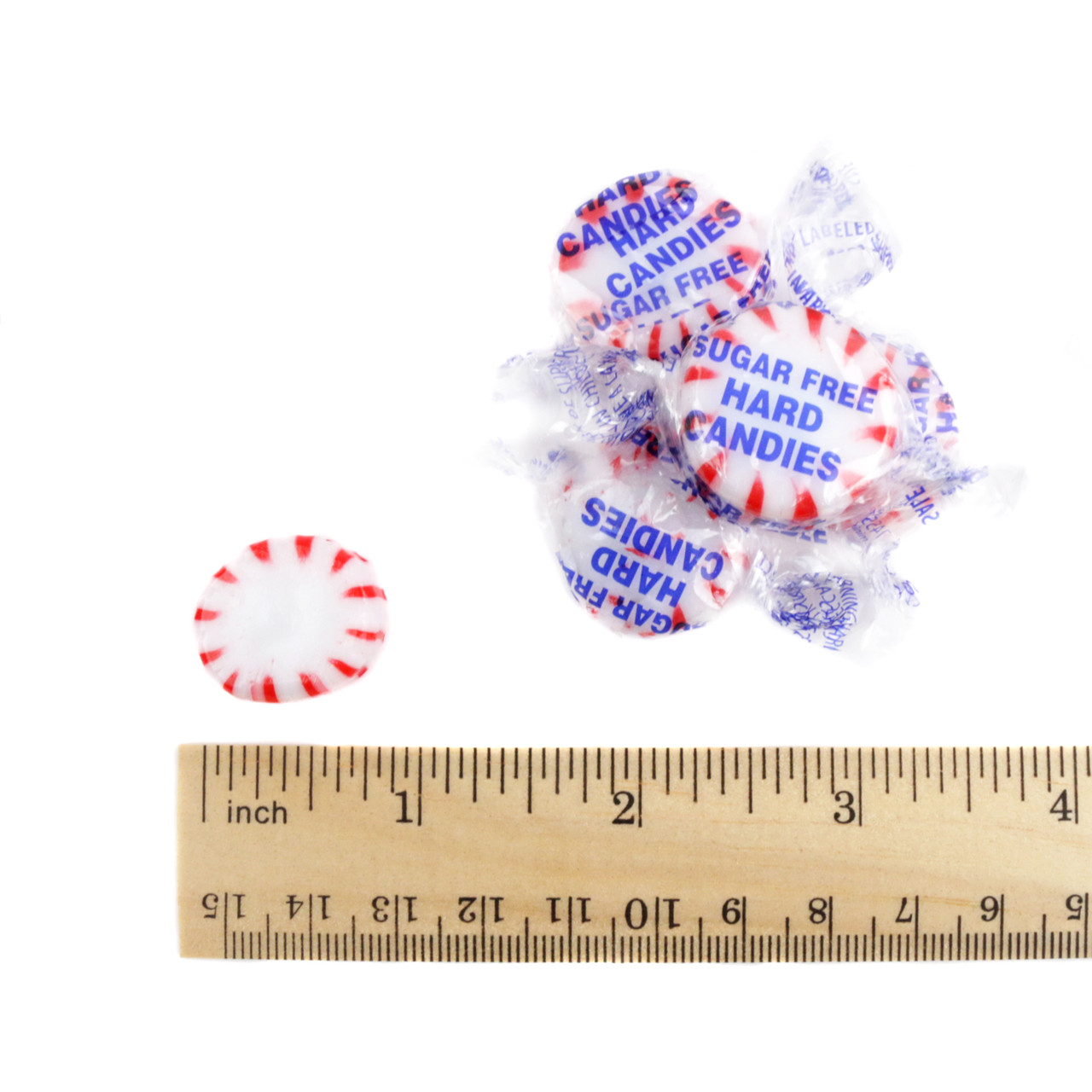 Arcor Sugar Free Peppermint Hard Candy, 75 individually wrapped red pieces. Diabetic friendly, low-carb treat.