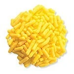 Bright yellow sprinkles, perfect dessert toppings for cupcakes, ice cream, doughnuts. USA-made baking candy.