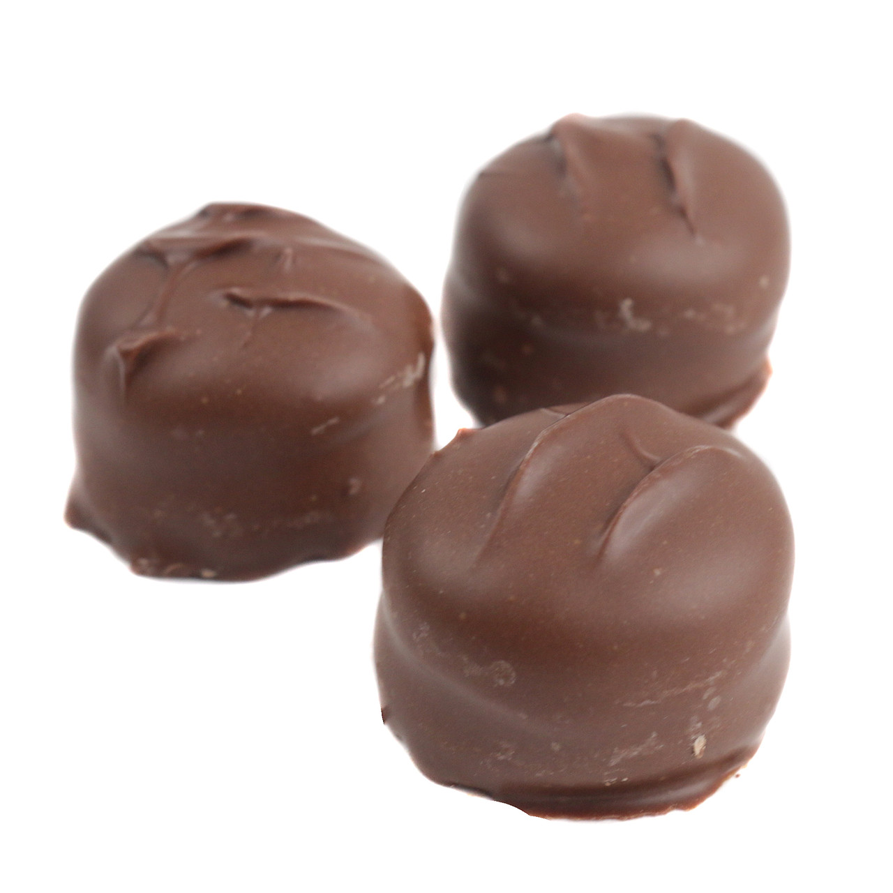 Ashers Sugar Free Milk Chocolate Vanilla Butter Creams, 31 brown pieces, rich brown chocolate coating, soft pale vanilla cream filling.