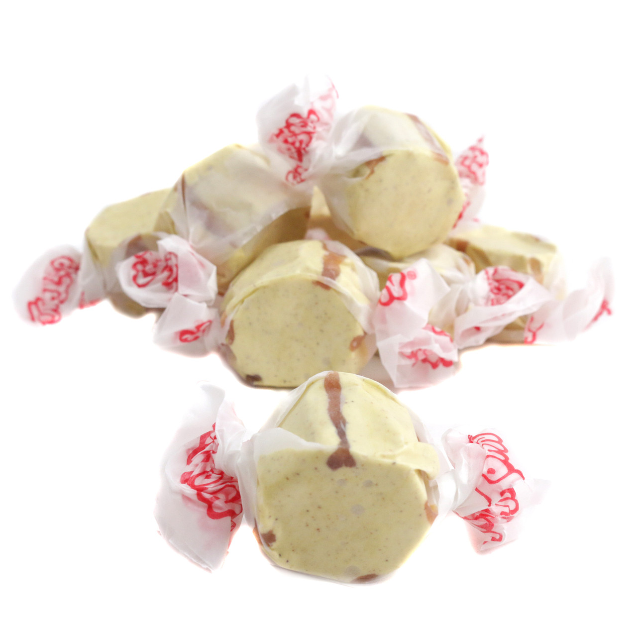 Taffy Town French Toast Salt Water Taffy, buttery golden brown, cinnamon-sweet. Approx 65 pieces per pound.