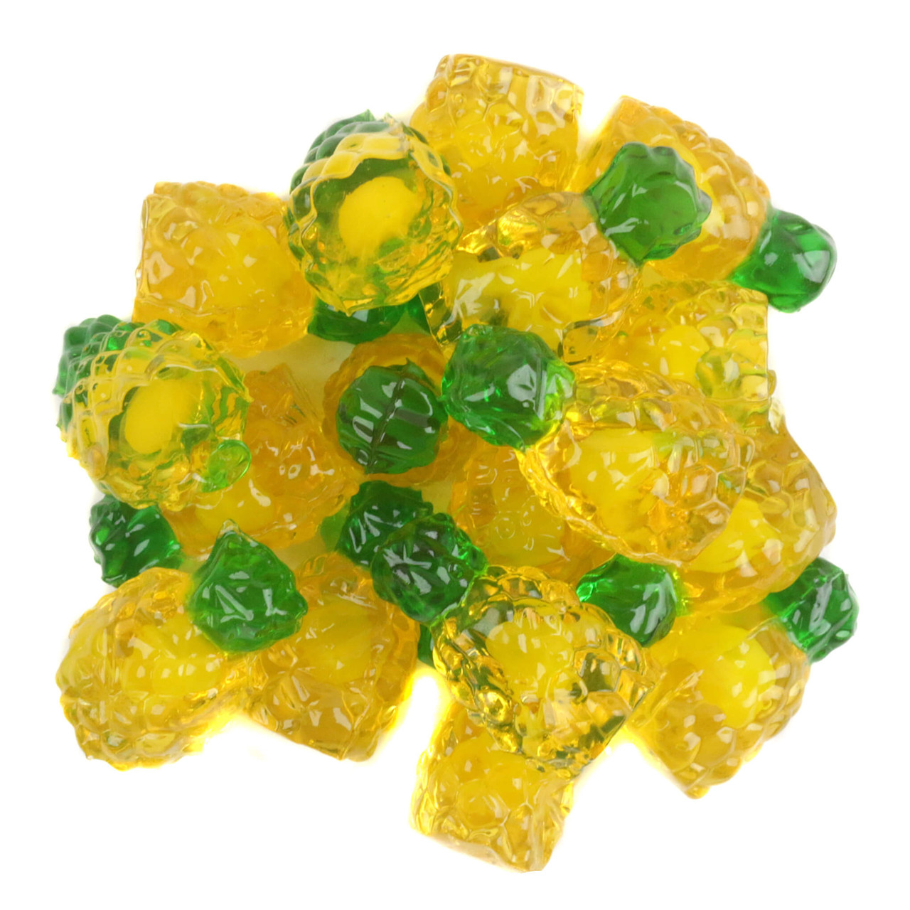 Hilco 3D Gummy Pineapple with liquid-filled center and a soft gummy shell