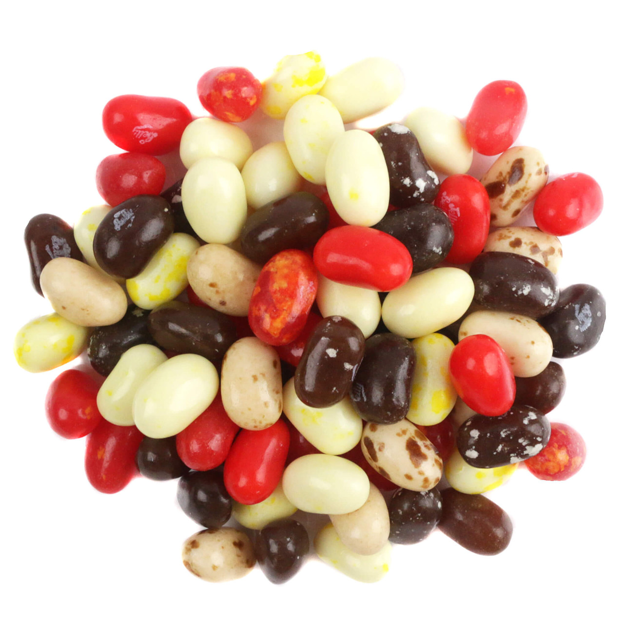 Jelly Belly Fall Fireside Mix featuring an autumn blend of gourmet jelly bean flavors and warm seasonal colors.