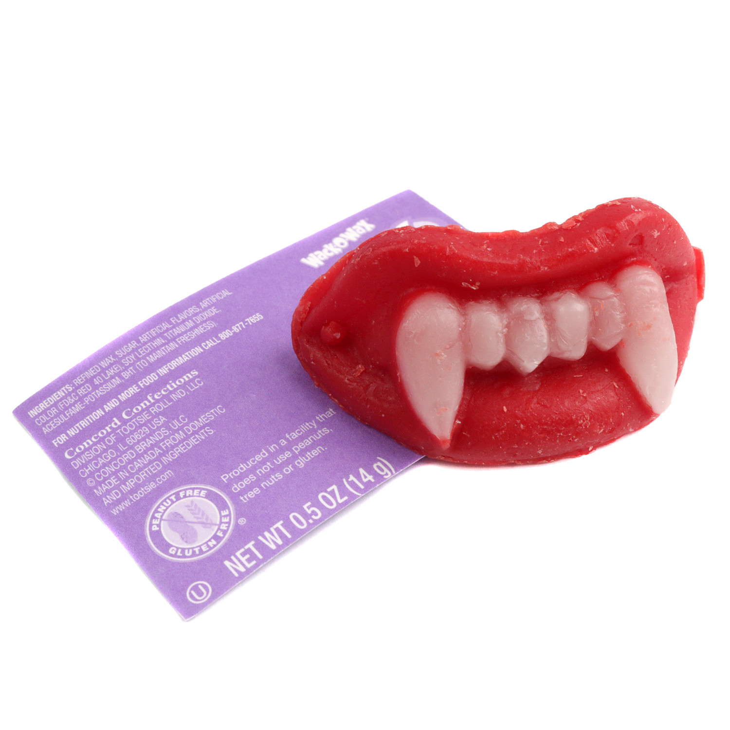 Wack-O Wax Fangs 24 Piece Retro Halloween Candy