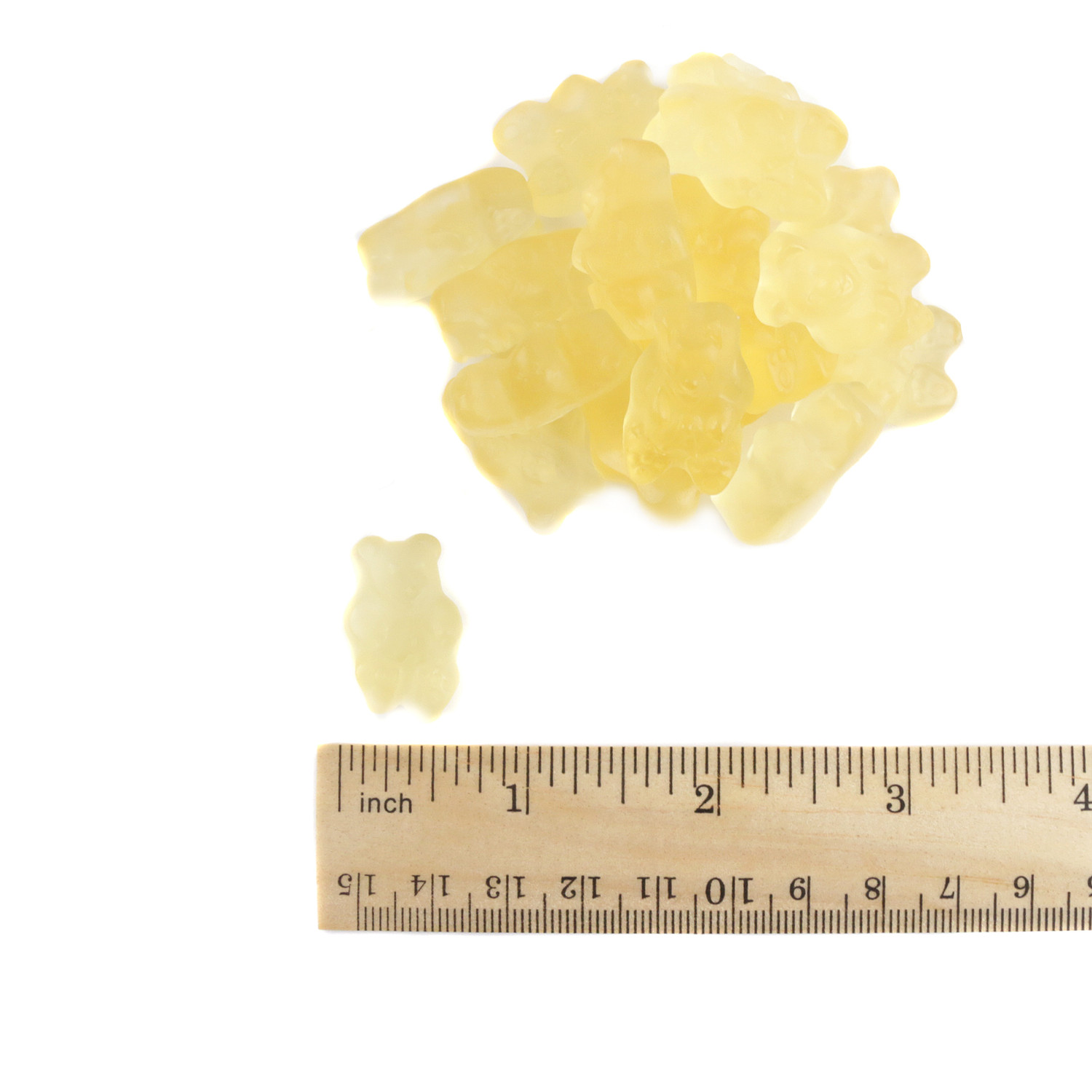 Gummy Bears Pineapple Bulk Tropical Flavored Yellow Gummy Candy