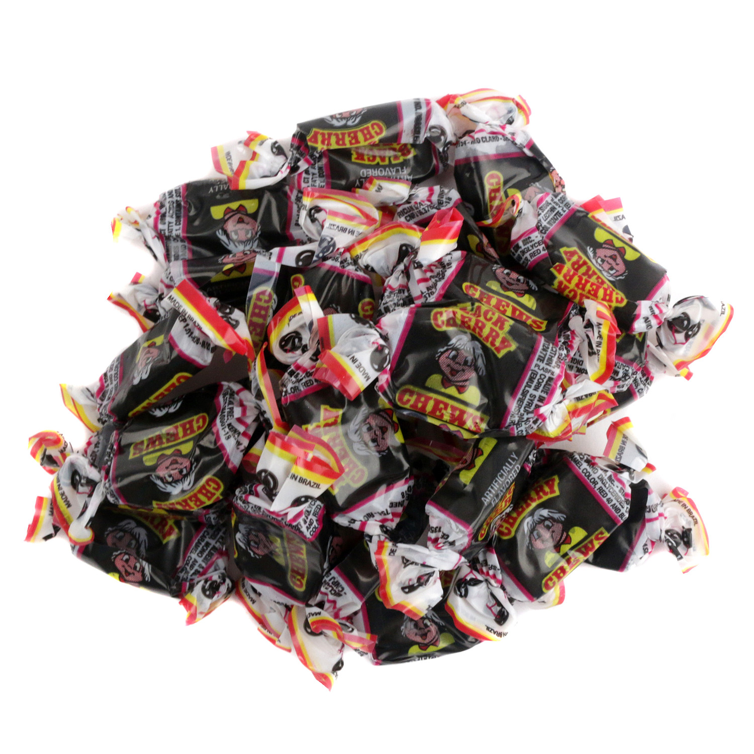 Albert's Black Cherry Chews 240 Piece Bulk Wrapped Chewy Candy for
