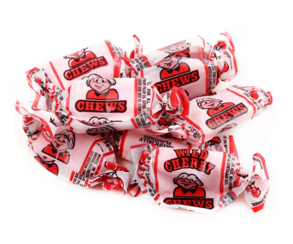 Albert's Wild Cherry Chews 240 Piece Bulk Red Chewy Candy for