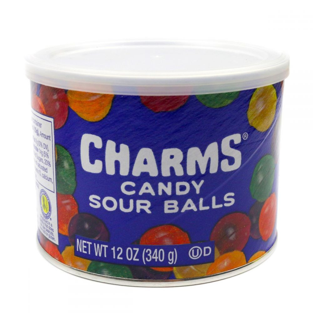 ヴィンテージ ティン缶　CHARMS SOUR BALLS 缶 Charms Sour Balls Tin Retro Assorted Fruit Hard Candy