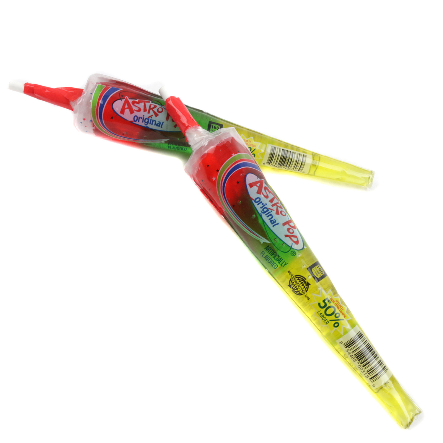 Astro Pops 6 Pack Original 1960s Retro Lollipops Three Classic Flavors