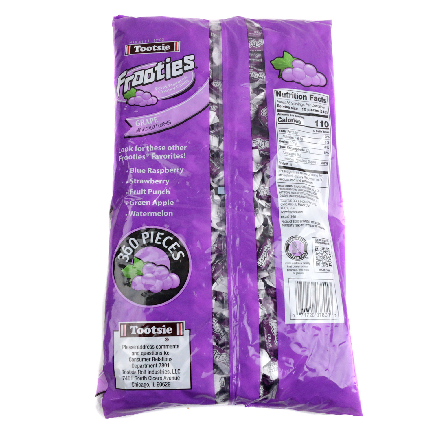Grape Frooties 360 Piece Bulk Chewy Candy