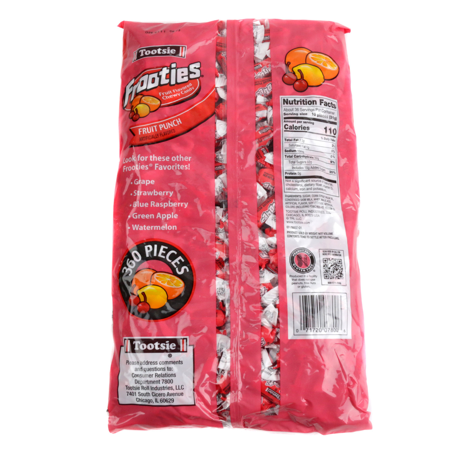 Fruit Punch Frooties 360 Piece Bulk Chewy Candy for Parades and
