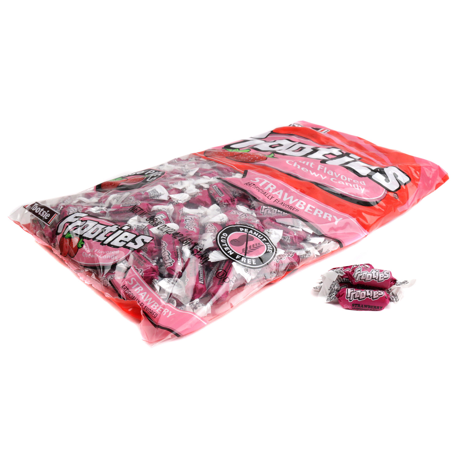 Strawberry Frooties 360 Piece Bulk Chewy Red Candy