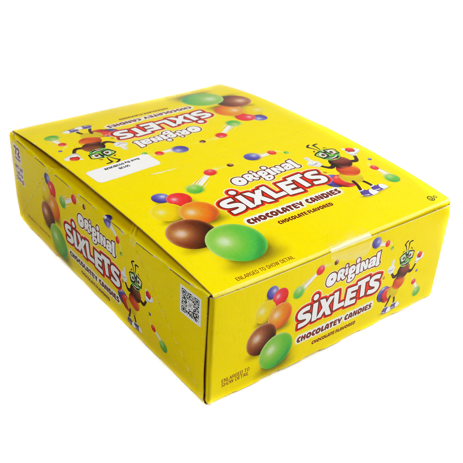 Sixlets 12 Ball Tubes 72 Piece Bulk Chocolate Candy for Parties