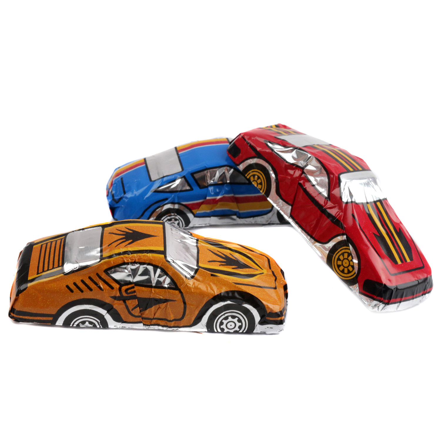 Milk Chocolate Race Cars 60 Piece Foil Wrapped Chocolates