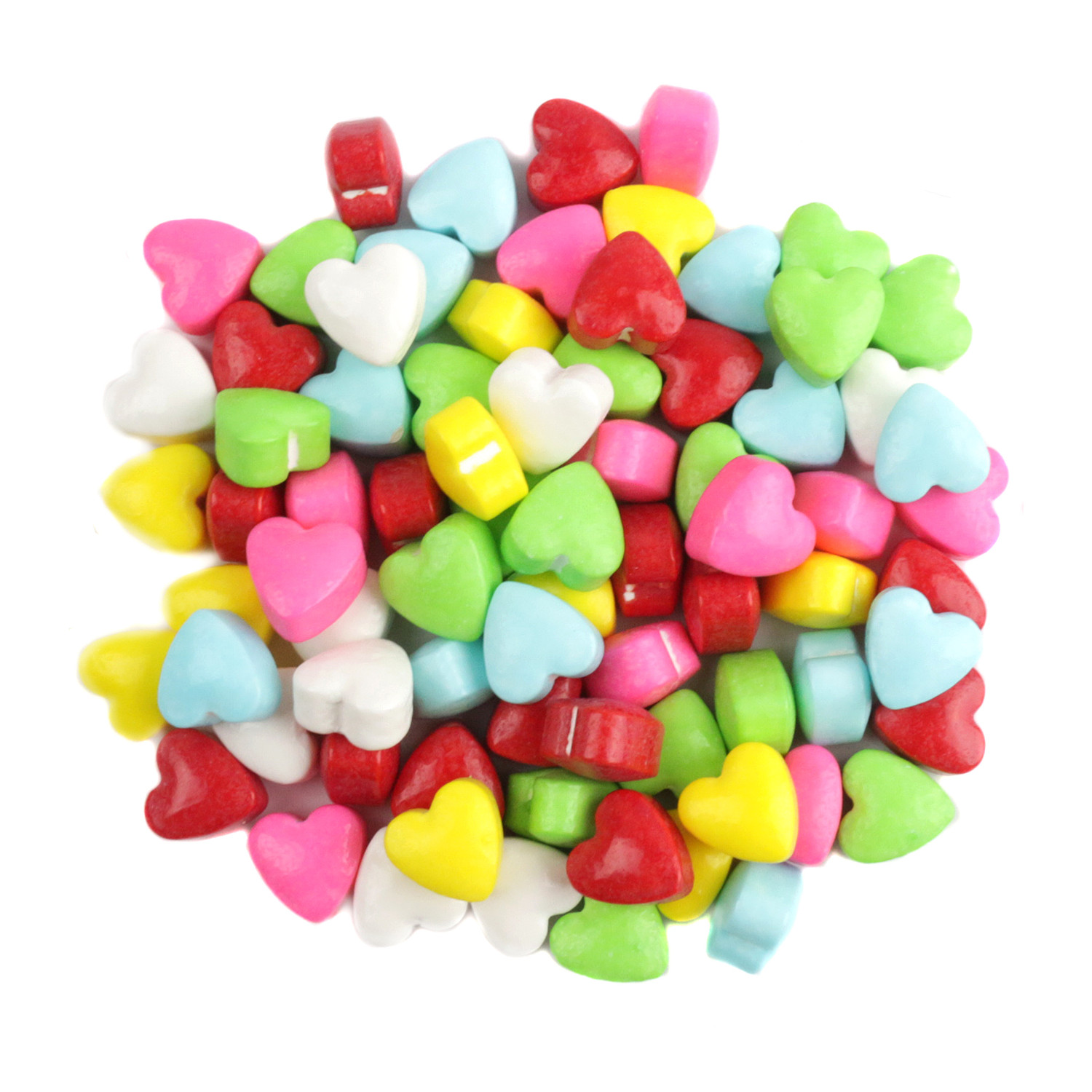 Mini Rainbow Candy Hearts Unwrapped Pressed Sugar Hearts