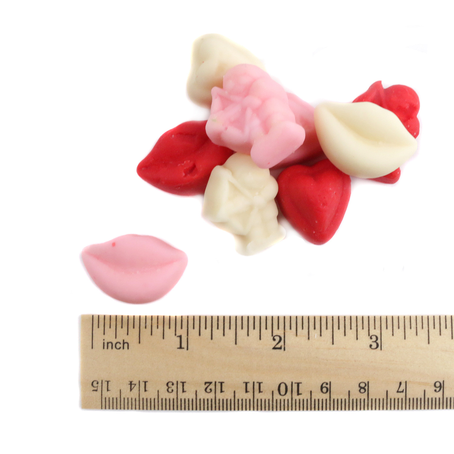 Valentine Mellocreme Mix Red and Pink Hearts Lips and Cupids