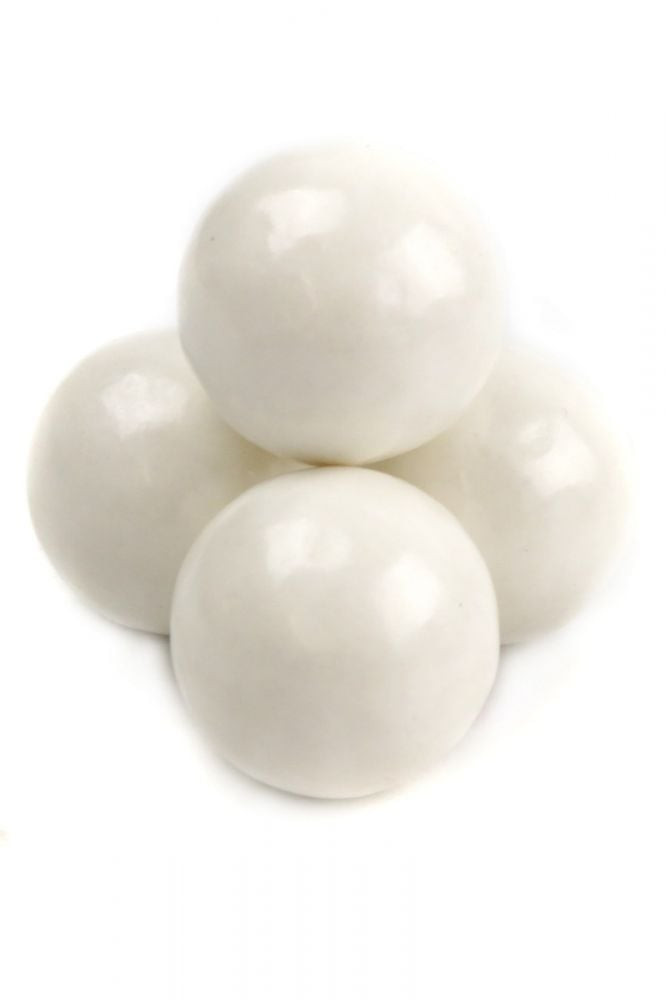 Pearl White Gumballs 1 Inch Bulk Candy for Weddings and Parties