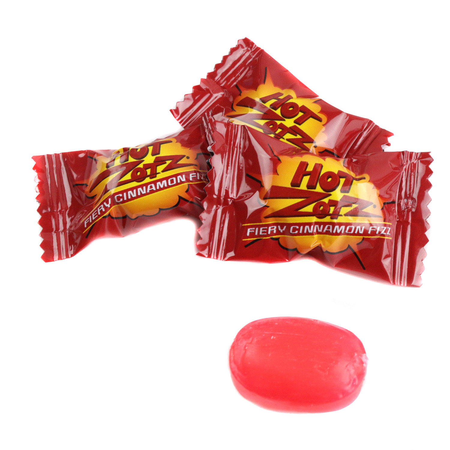 Hot Zotz Cinnamon Hard Candy with Fizzy Centers Bulk Red Candy