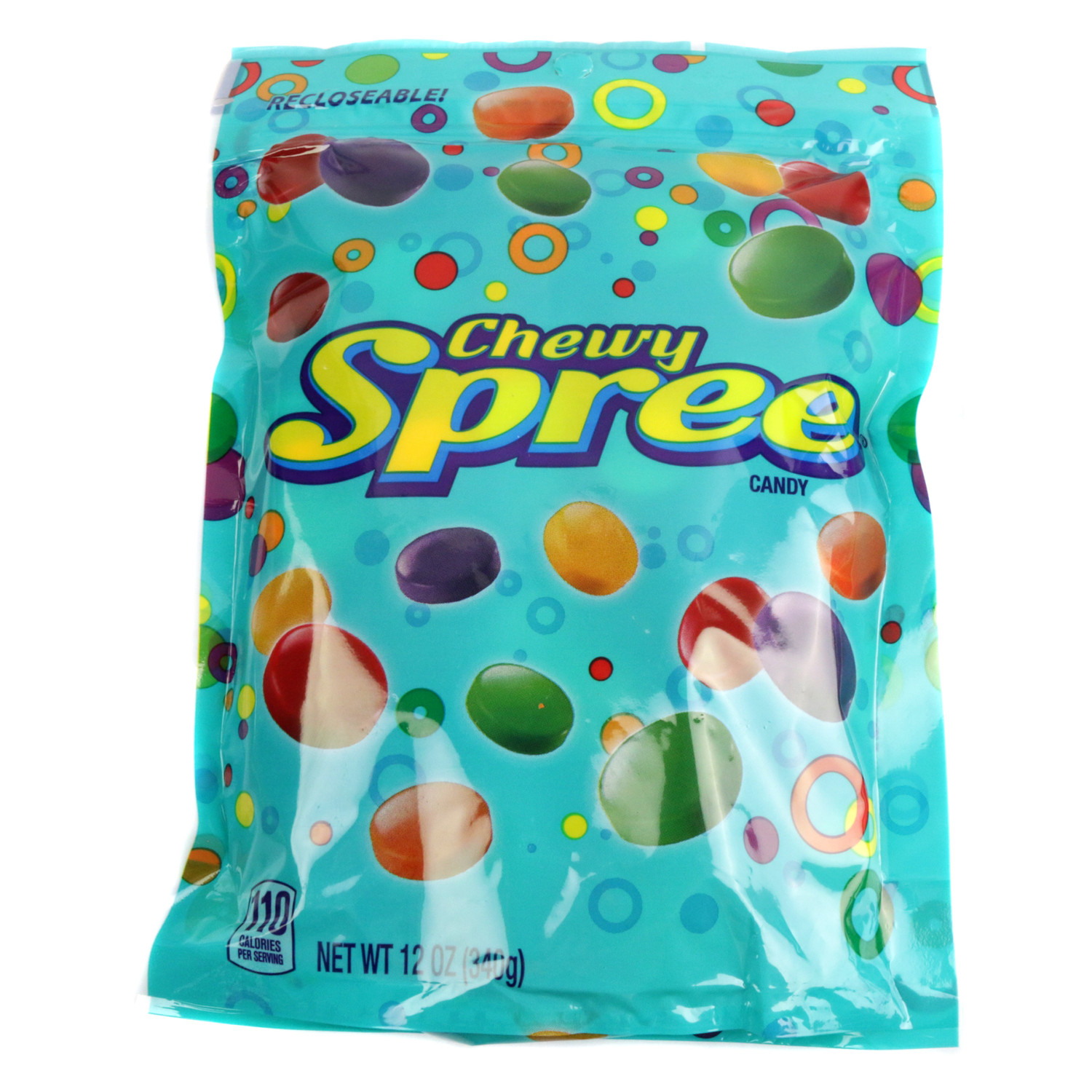 Chewy Spree 12oz Bag Sour and Sweet Rainbow Candy Disks