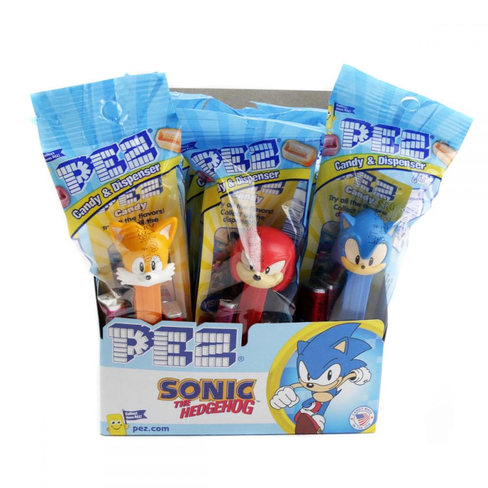 Pez Sonic the Hedgehog 12 Piece Cartoon Candy for Boy Party Favors