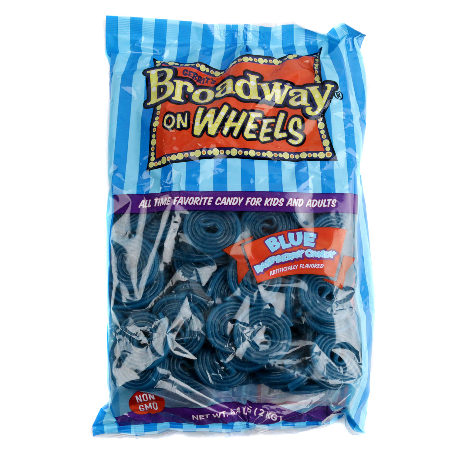 Blue Raspberry Licorice Wheels 4.4LB Bag Bulk Candy for Parties