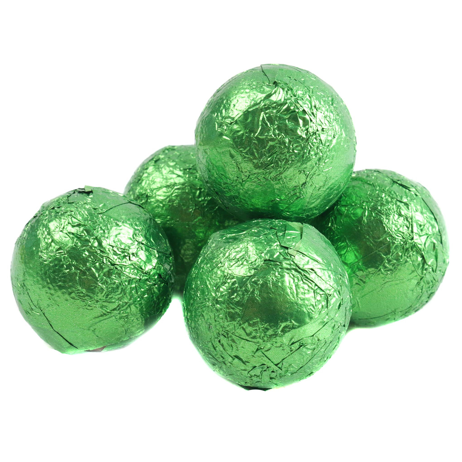 Green Foil Double Chocolate Balls