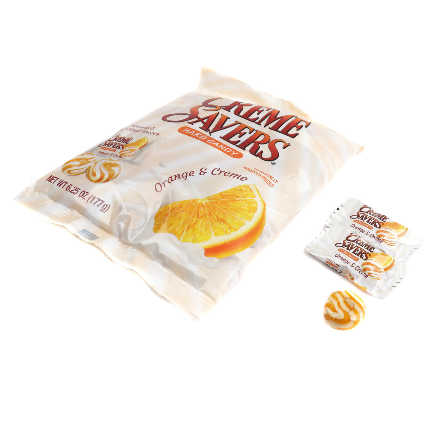 Creme Savers Orange Creme Hard Candy 6.25oz Bag
