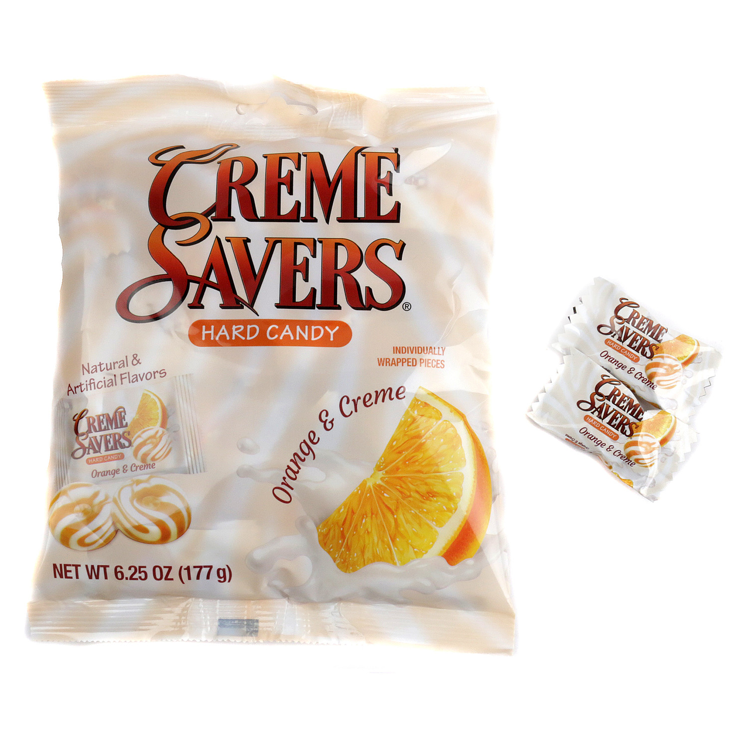 Creme Savers Orange Creme Hard Candy 6.25oz Bag