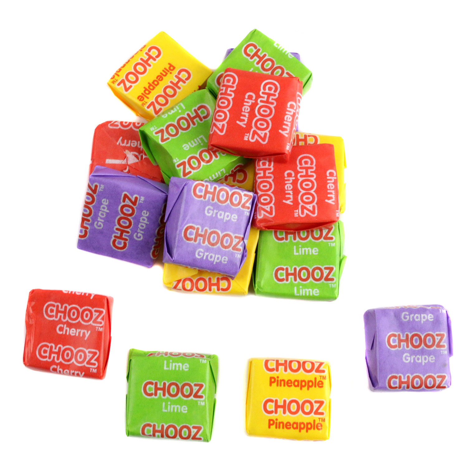 Canel's Chooz Fruit Chews Candy Bulk Wrapped Fruit Flavored Chews