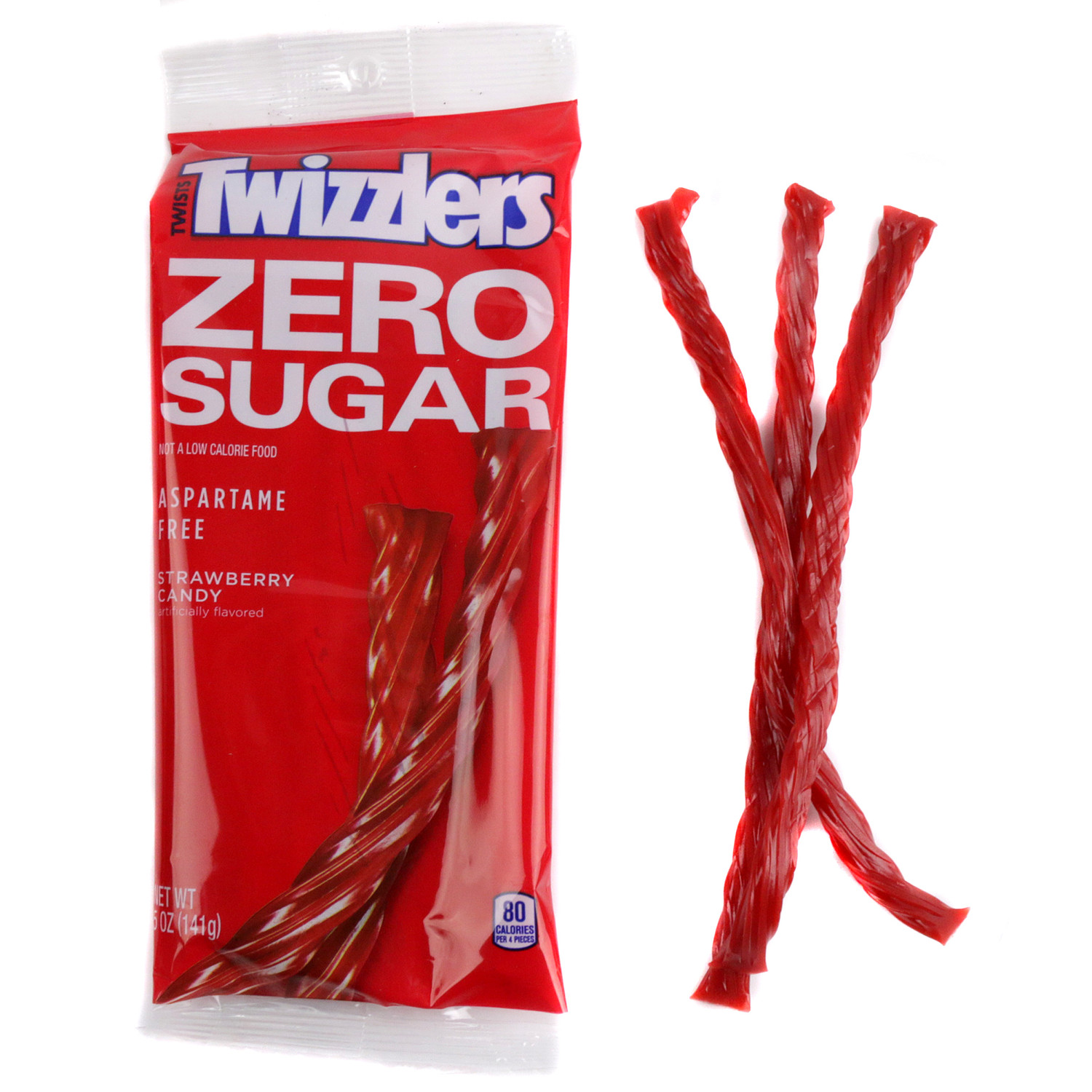 チリ　Sugar TWIZZLERS Zero Sugar Twists Strawberry Flavored Licorice