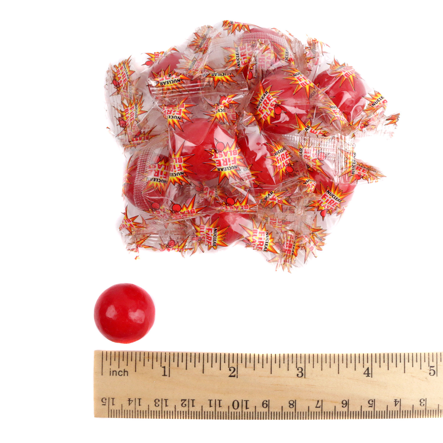 Nuclear Fire Blast Wrapped Jawbreakers Bulk Cinnamon Candy