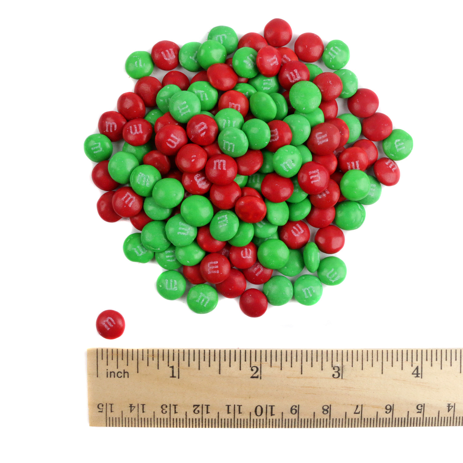 Red and Green Mini Christmas M&Ms for Holiday Baking and Bulk