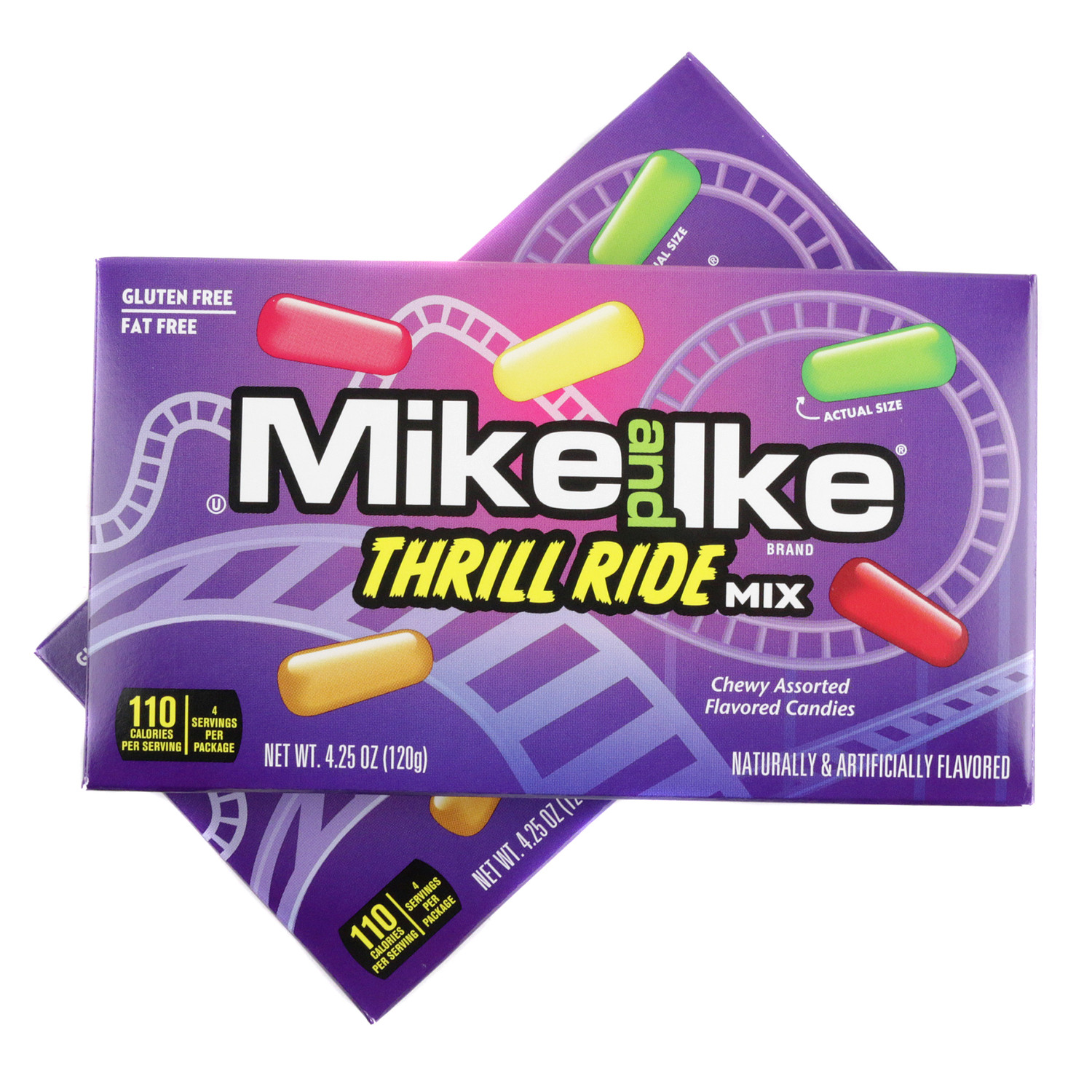 Mike and Ike Thrill Ride Theater Box 12 Pack | Bulk Retro Chewy Candy