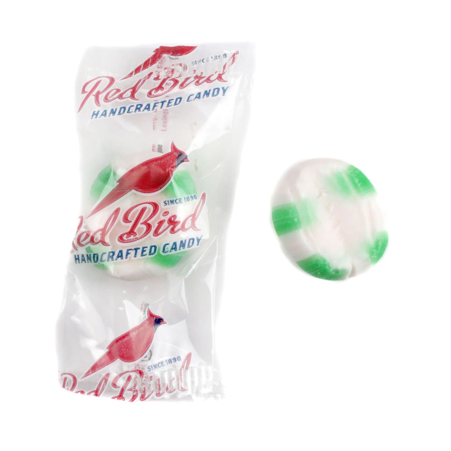 Red Bird Wintergreen Puffs Wrapped Bulk Soft Melting Mints