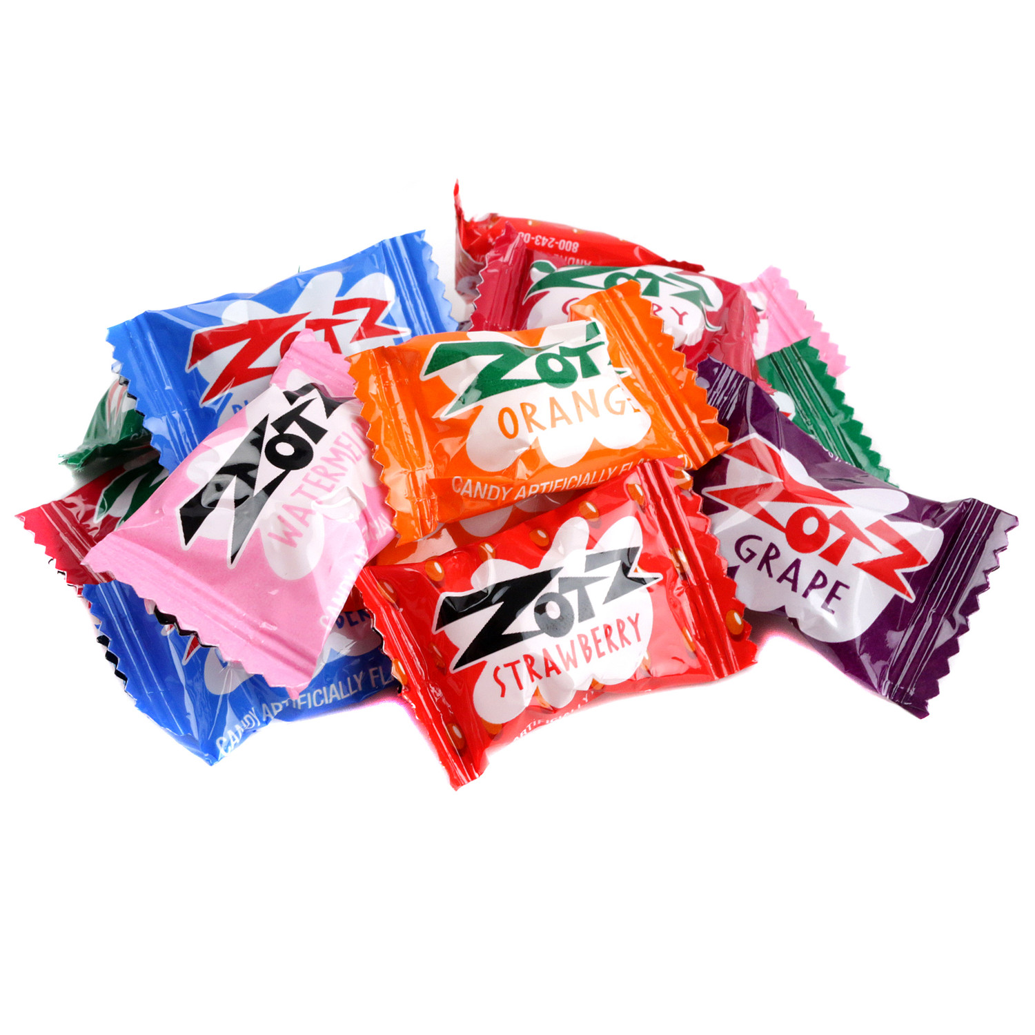 Zotz Retro Fizzy Hard Candy Sour Bulk Candy and Assorted Flavor Packs