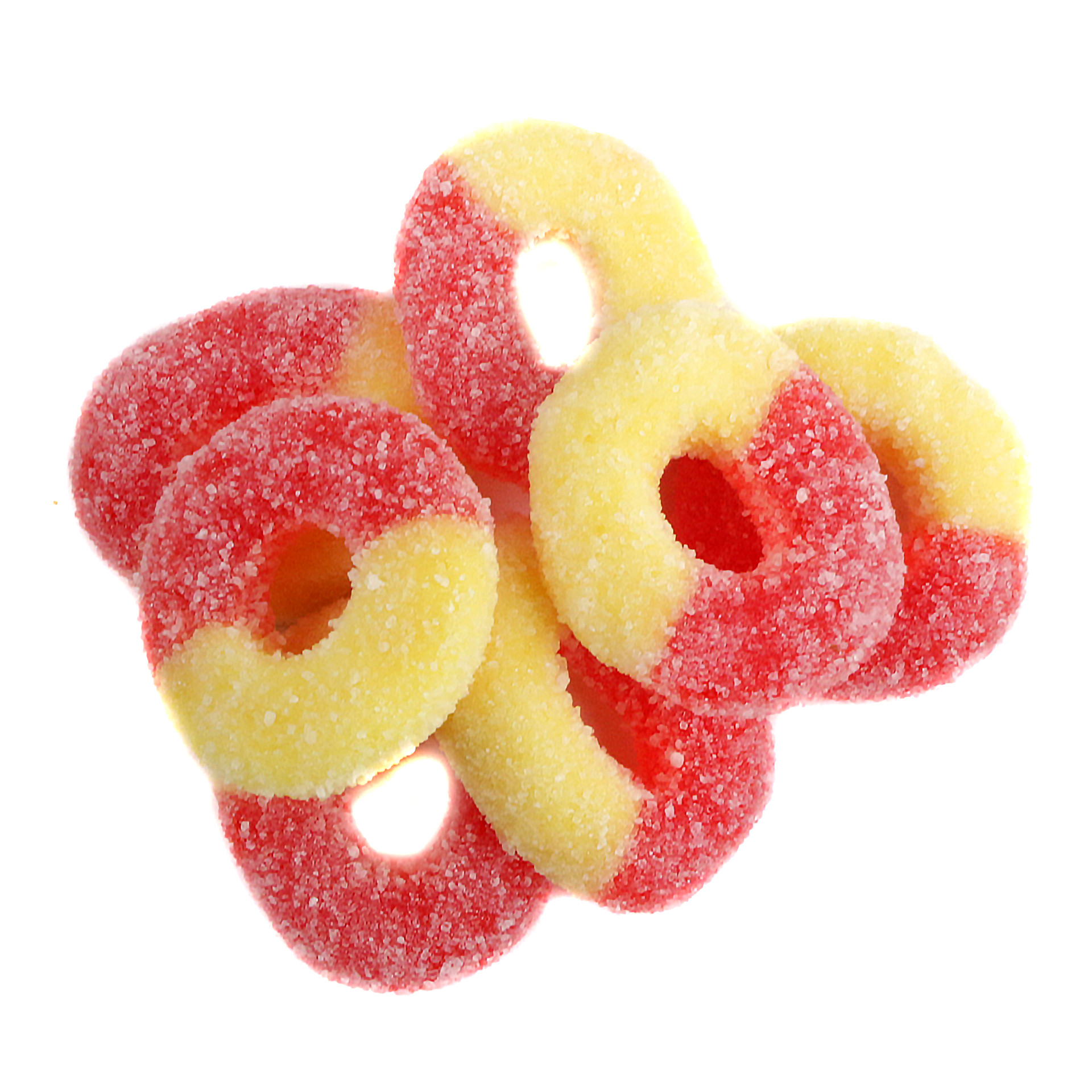 Peach Rings Gummy Candy Bulk Unwrapped Soft Sugared Peach Flavored Treats
