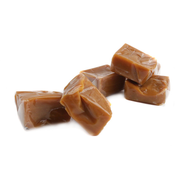 Canel's rich brown, individually wrapped chewy vanilla caramel squares, perfect for baking.