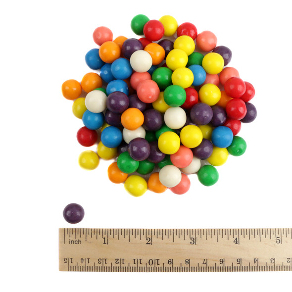 image of dubble bubble mini gumballs rainbow bulk candy