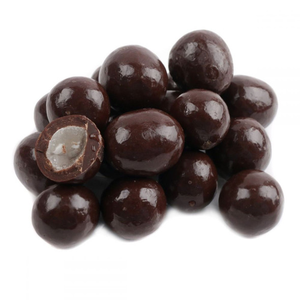 Koppers Chocolate Blackberry Brandy Cordials, rich dark chocolate shell, sweet blackberry brandy filling, approx 75 per lb.