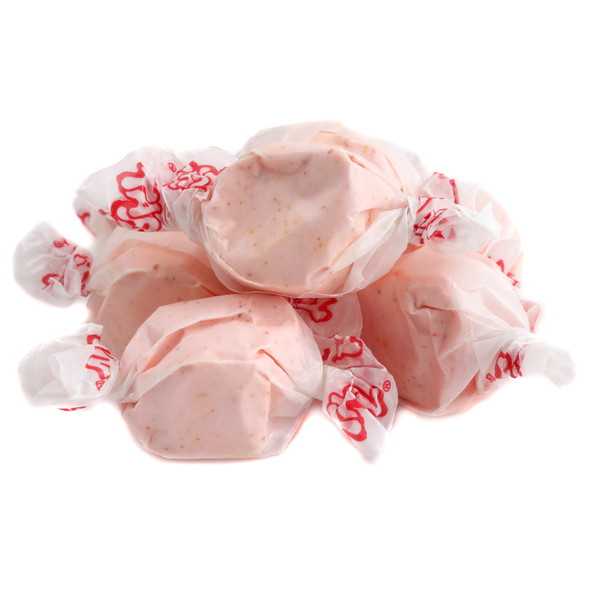 Taffy Town Extreme Hot Salt Water Taffy, vibrant red, soft, chewy whipped, approx 65 pieces.