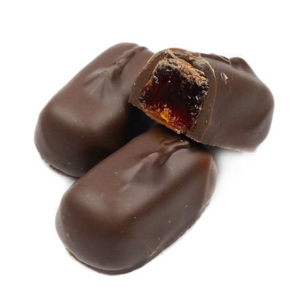 Ashers Milk Chocolate Orange Jelly Candy, brown, creamy milk chocolate, tangy orange jelly, 30 pieces per pound.