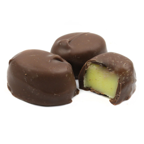 Ashers Milk Chocolate Lemon Cream Truffles, approx 25, with yellow centers & brown milk chocolate.