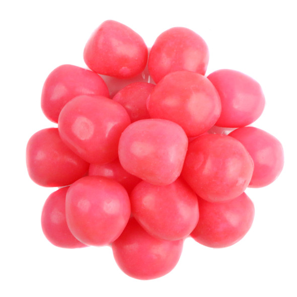 Bright pink Grapefruit Chewy Sour Balls, approx 95 per pound, deliciously sweet & sour chewy candy, USA made.