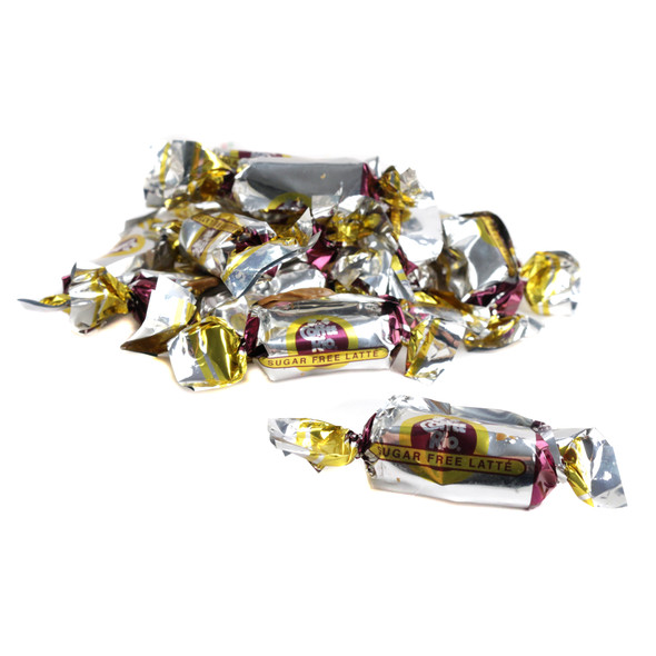 image of coffee rio caffe latte sugar free candy adams brooks hard