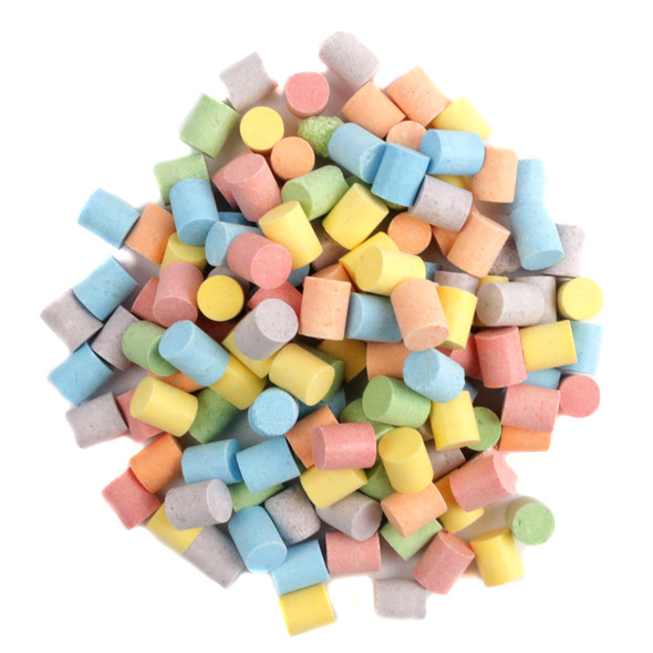 Tart N Tinys retro sour candy, colorful rainbow fruit flavors: cherry, orange, lemon, grape, lime. Bite-sized pellets.