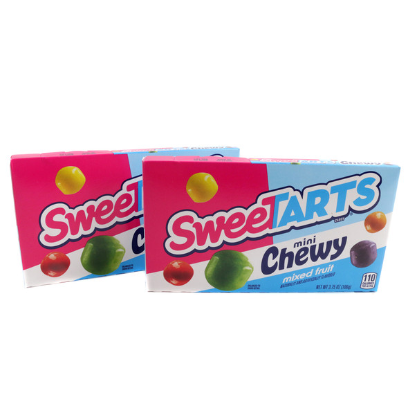 weeTarts Mini Chewy candies 3.75-ounce theater box in bright red, yellow, green, orange, and blue