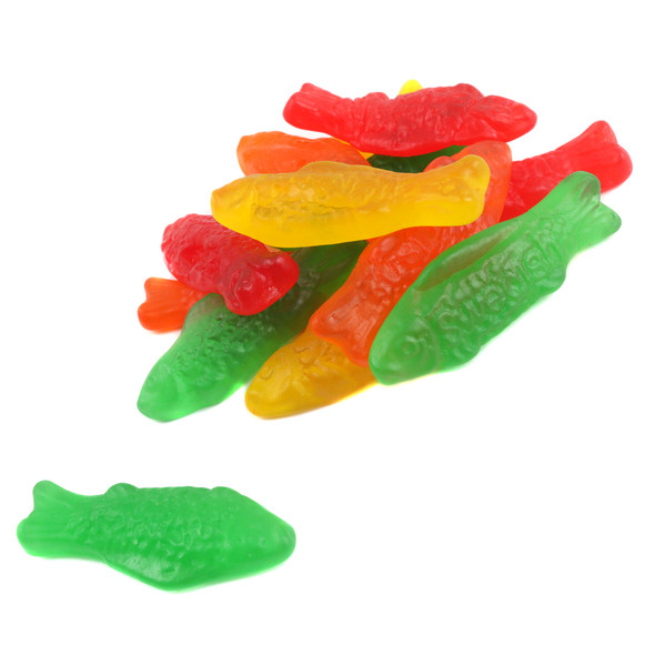 image of assorted swedish fish bulk unwrapped candy fruity rainbow