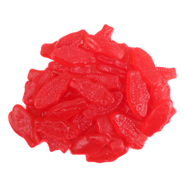 image of mini swedish fish red bulk unwrapped beach candy