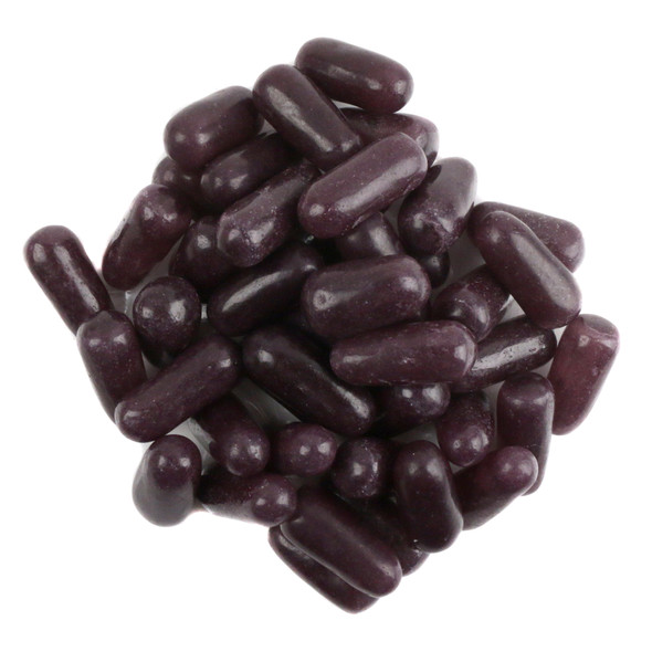 Jolly Joes chewy purple grape candy, bursting with real fruit juice flavor. A pack of USA made candy, like Mike & Ike's.
